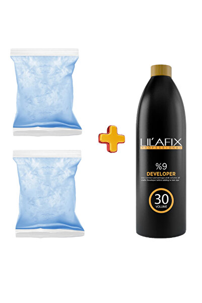 Lilafix 3'lü Paket Set Mavi Oryal 2x500 gr + 1000 ml Oksidan 30 Volum