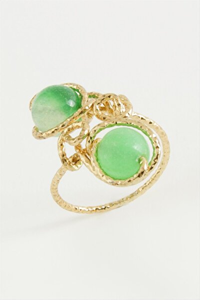 DİĞER1111 Ceyt Natural Stone Ring