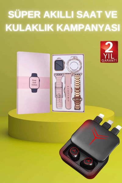 Fırsatkolik Mey İthalat® Powerbank Özellikli Bluetooth Kulaklık ve Nabız Ölçe...