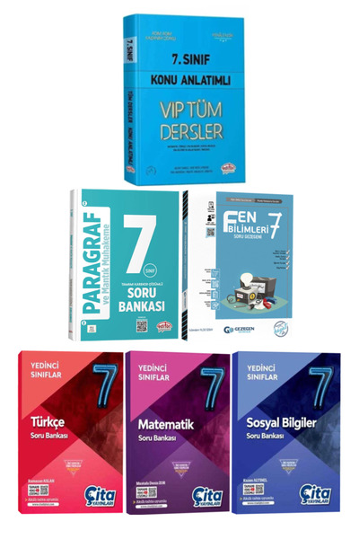 Editör Yayınevi 7. Sınıf Tüm Dersler Konu Anlatımlı+Paragraf+Türkçe+Matematik...