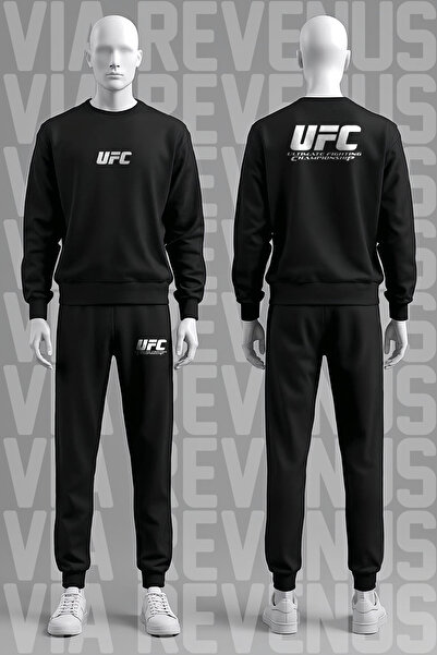 Vordevia سترة وبنطلون رياضي من القماش الناعم مطبوع المصنوع من القطن ذو مبطن ب...