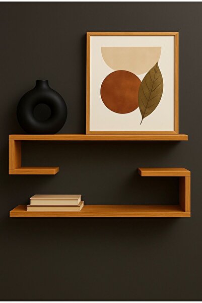 MAHZA GRUP 2li Karşılıklı Yarım U Duvar Rafı