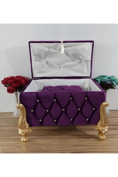 Sandık Dünyası Bridal Chest, Groom's Engagement Chest, Dowry Bag, Dowry Chest, 2-Piece Set 1410