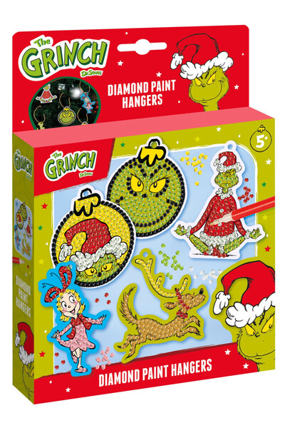 The Grinch Комплект диамантени картини "Гринч, Доктор Сюс" със закачалка
