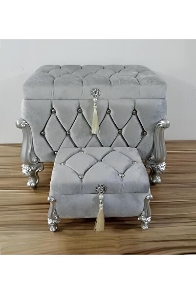 Sandık Dünyası Bridal Chest, Groom's Engagement Chest, Dowry Bag, Dowry Chest, 2-Piece Set 1410