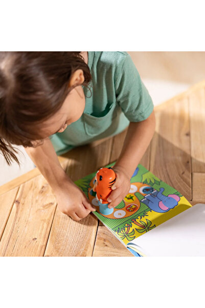 Melissa and Doug Play Set - Stickers and Refillable Stamp (Tiger)