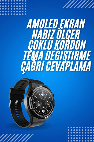 Mey İthalat® 2025 Model Yeni Nesil GPS Uyumlu Uyku Takibi Ve Sağlık Takibi Spor Modları