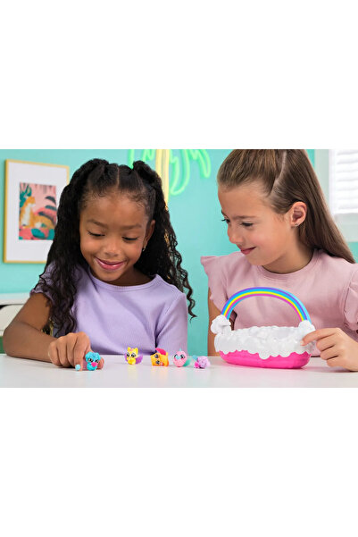 Hatchimals Alive Neon Rainbow Egg Basket Set