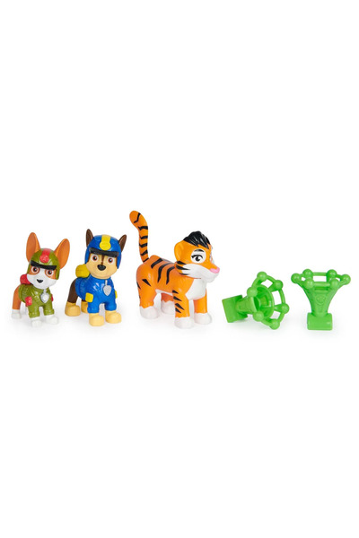 PAW PATROL Set 3 figurine - Jungle Pups, Chase, Tracker & Tiger