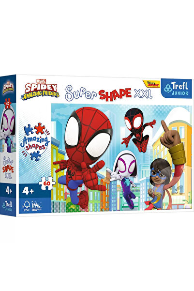 Trefl Puzzle Trefl Junior Super Shape XXL, Prietenii lui Spidey, 60 piese