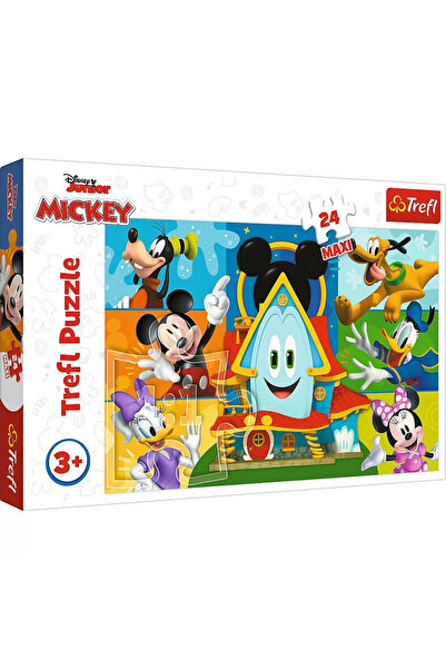 Trefl PUZZLE 24 MAXI MICKEY MOUSE CASA PRIETENILOR AMUZANTI