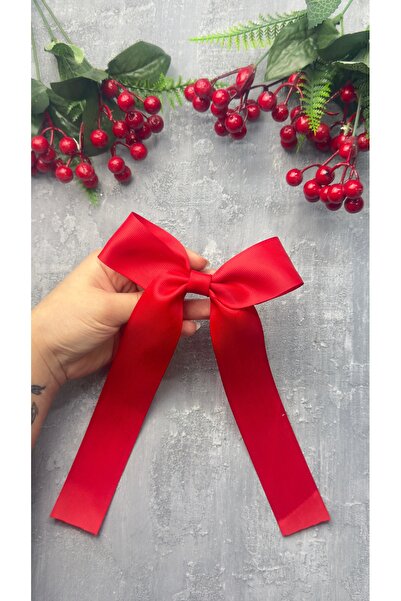 Toka Perisi Handmade Red Ribbon Women's Teen Automatic 8 cm Buckle