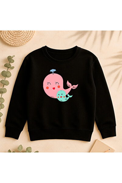 SVART WEAR Sweatshirt Daily cu imprimare pe partea din față 100% bumbac Fancy...