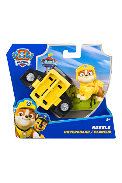PAW PATROL Action Pups Rescue Hoverboard Vehicle and Rubble Figure 5 cm