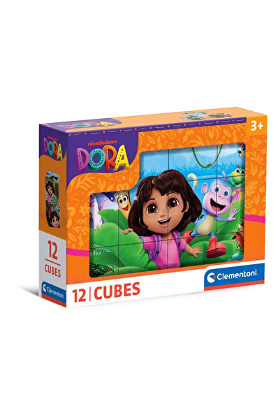 Dora Exploratoarea Jungle set de cuburi cu povești 12 buc Clementoni