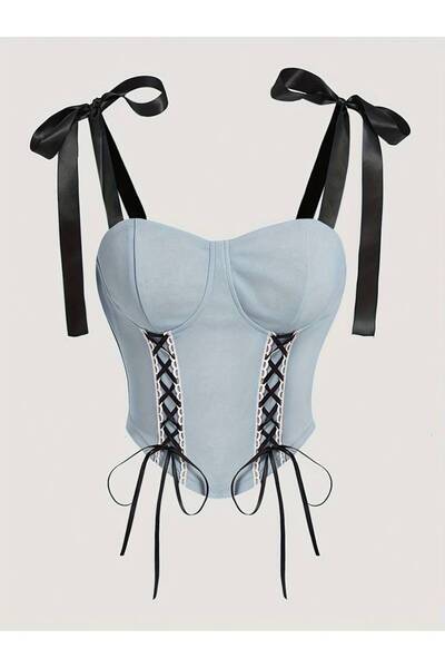 Mournbelle Kurdele Detaylı Lolita Top