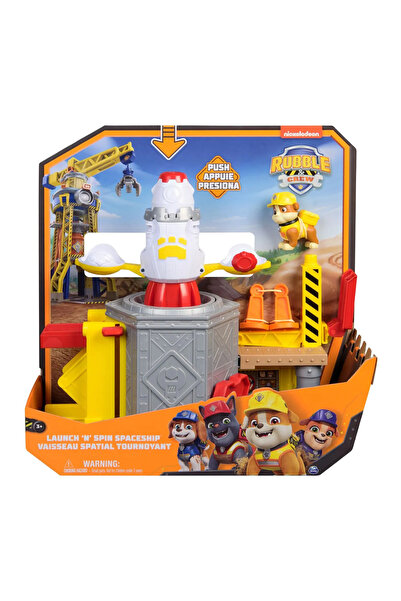 PAW PATROL Παιχνίδι φιγούρας χαρακτήρα Rubble and the Team με την εκτόξευση κ...