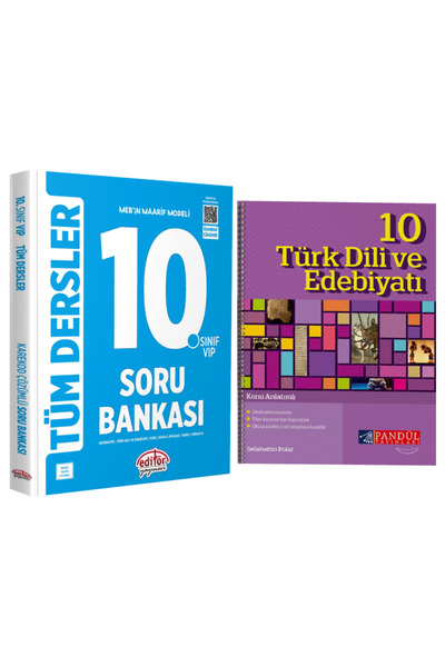 Editör Yayınevi MEB Maarif Modeli 10. Sınıf Tüm Dersler Soru Bankası+Türk Dil...