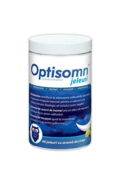 Other Jeleuri de somn Optisomn cu aromă de cireșe, 60 de bucăți, Zdrovit