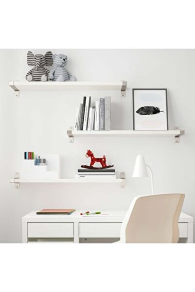 IKEA BERGSHULT Shelf, white, 80 x 30 cm