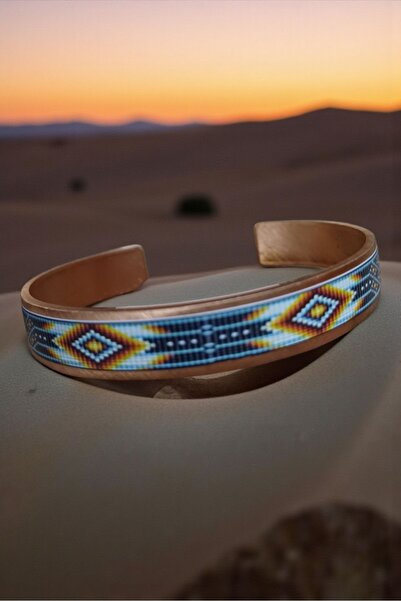 arzela Copper Bracelet Ethnic Pattern Stylish Design
