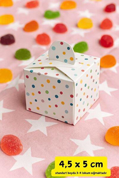 Emtory Home Kare Kutu | Renkli Lokum Kutusu - Çikolata Kutusu -- Hediye Mevli...