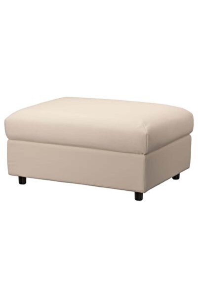 IKEA VIMLE Cover for footstool with storage, Gunnared medium grey
