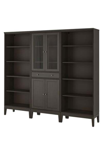 IKEA IDANÄS Bookcase, dark brown stained, 81 x 39 x 211 cm