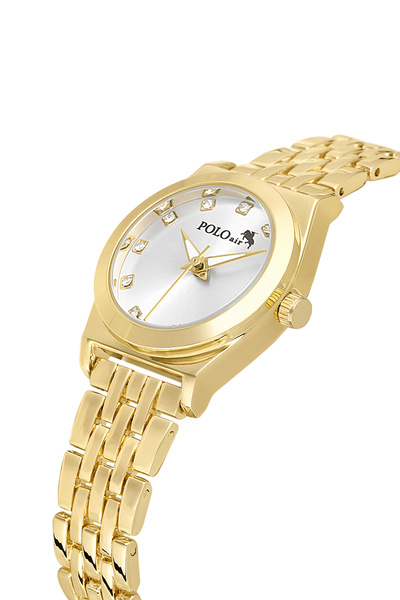 Polo Air ساعة يد نسائية أنيقة لون ذهبي PL-1567B1x