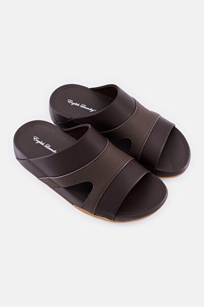 English Laundry Men Slip On Arabic Sandals, Brown
