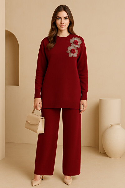 semela Tulle Floral Knitwear Set