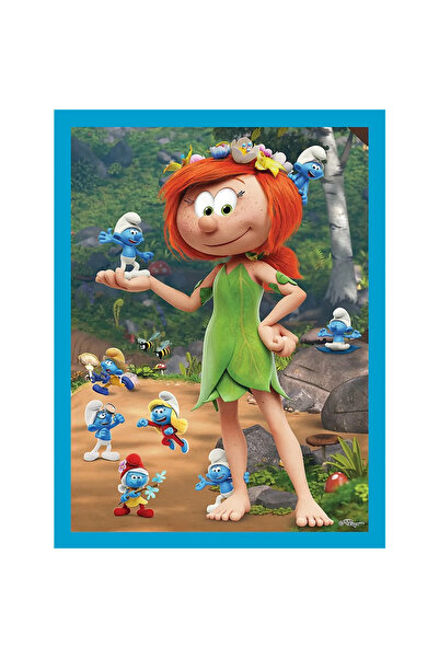 Trefl Σετ παζλ και παιχνιδιού μνήμης Trefl 2 σε 1 - Στρουμφάκια διασκεδάζουν