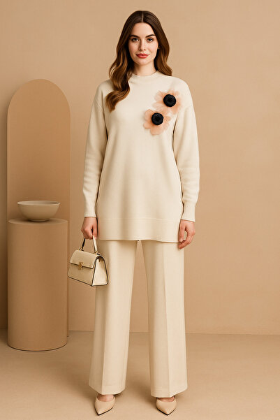 semela Tulle Floral Knitwear Set