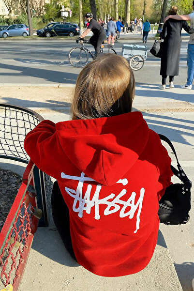 CLASSY.MODA Unisex Oversized 3 Thread K Hooded Back Lettering B Printed Kangaroo Pocket Street Style Sweat Hoodie