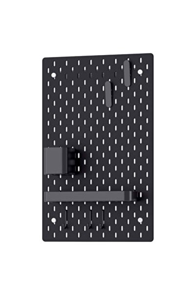 IKEA SKÅDIS Pegboard, black, 56 x 56 cm