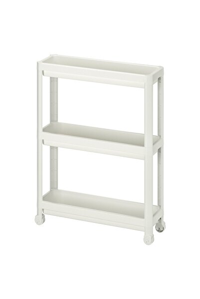 Generic Trolley, white, 54 x 18 x 71 cm