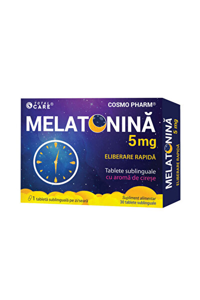 Other Melatonină cu eliberare rapidă, 5 mg, 30 de comprimate sublinguale, Cos...