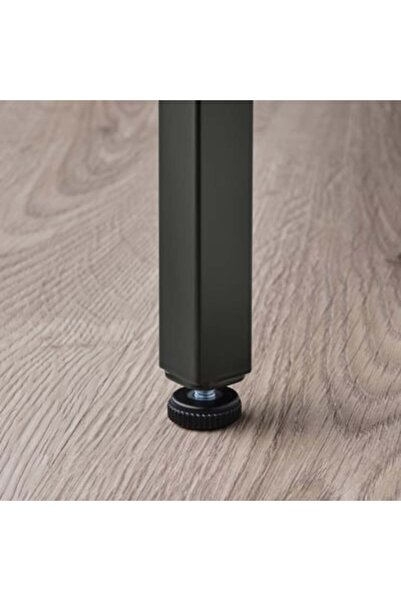 IKEA VITTSJÖ Laptop stand, black-brown/glass, 35 x 65 cm