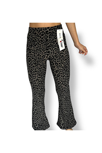 DENRA Flared leggings with Printed