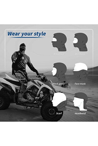 Vivante Fashion Balaclava Full Face Hood Mask Breathable 3D Print Motorcycle Cycling Ski Ma