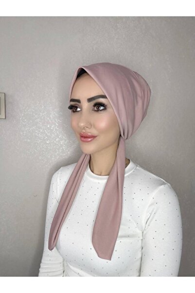 OykumBone Pudra dört mevsim kullanıma uygun düz pamuk şal eşarp