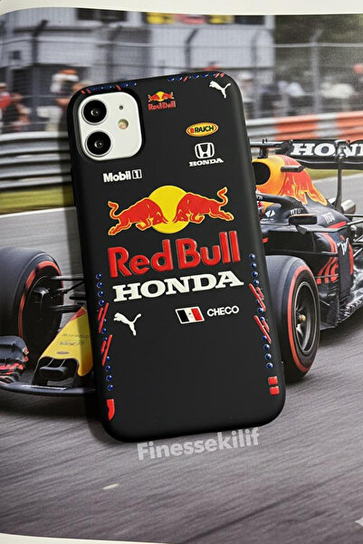 Multitronic iPhone 11 Uyumlu Redbull Tasarım Baskılı Siyah Lansman Kılıf