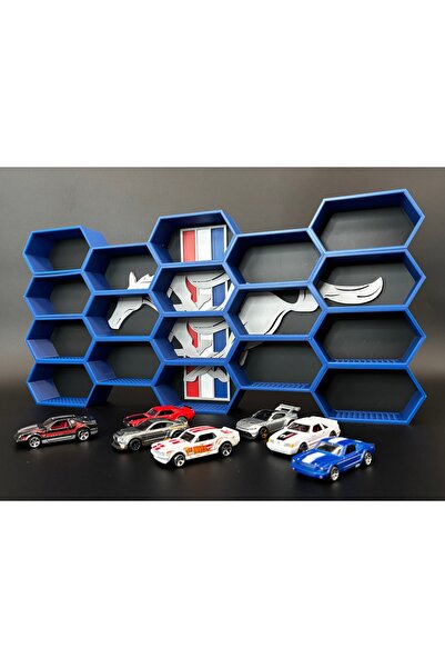 HasFar Tech Mustang - Themed Hexagonal Hot Wheels Car Rack