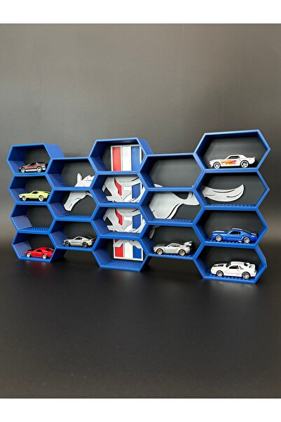 HasFar Tech Mustang - Themed Hexagonal Hot Wheels Car Rack