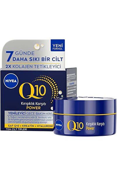 NIVEA Q10 Power Kırışıklık Karşıtı Gece Kremi 50 ml X 2 ADET
