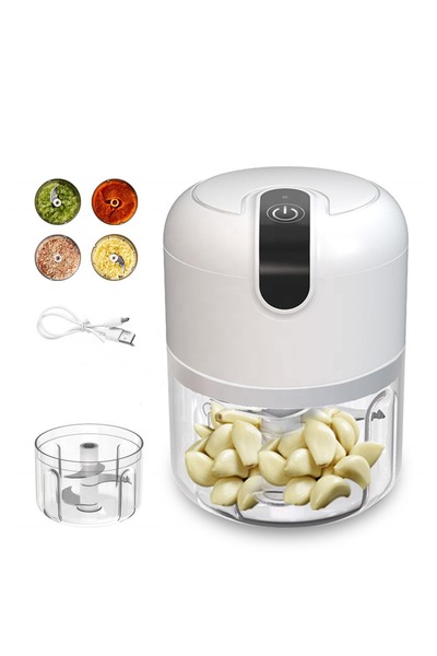 Generic Portable Cordless Rechargeable Mini Chopper 250 ml for Garlic Meat Vegetables