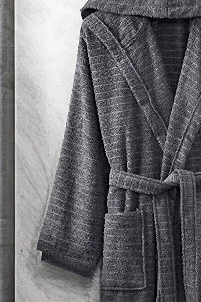HRN Textile Cotton Nature Hooded Bathrobe