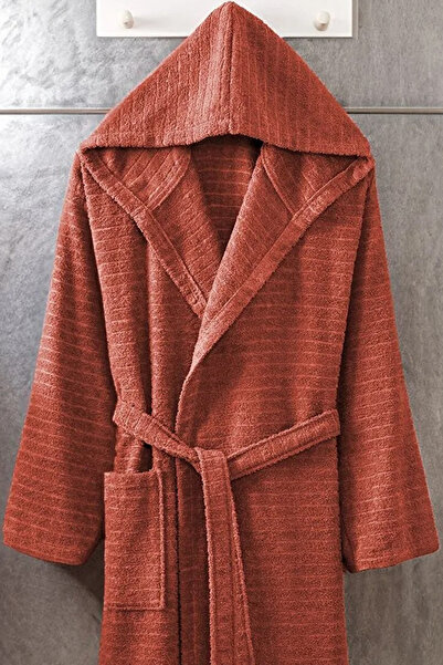 HRN Textile Cotton Nature Hooded Bathrobe