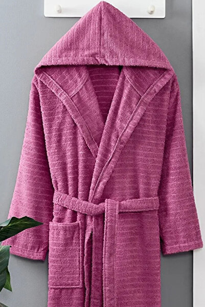 HRN Textile Cotton Nature Hooded Bathrobe