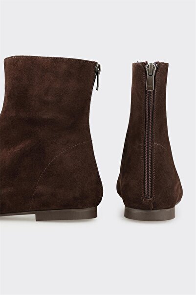 Elle Shoes Kahve Deri Kadın Günlük Bot